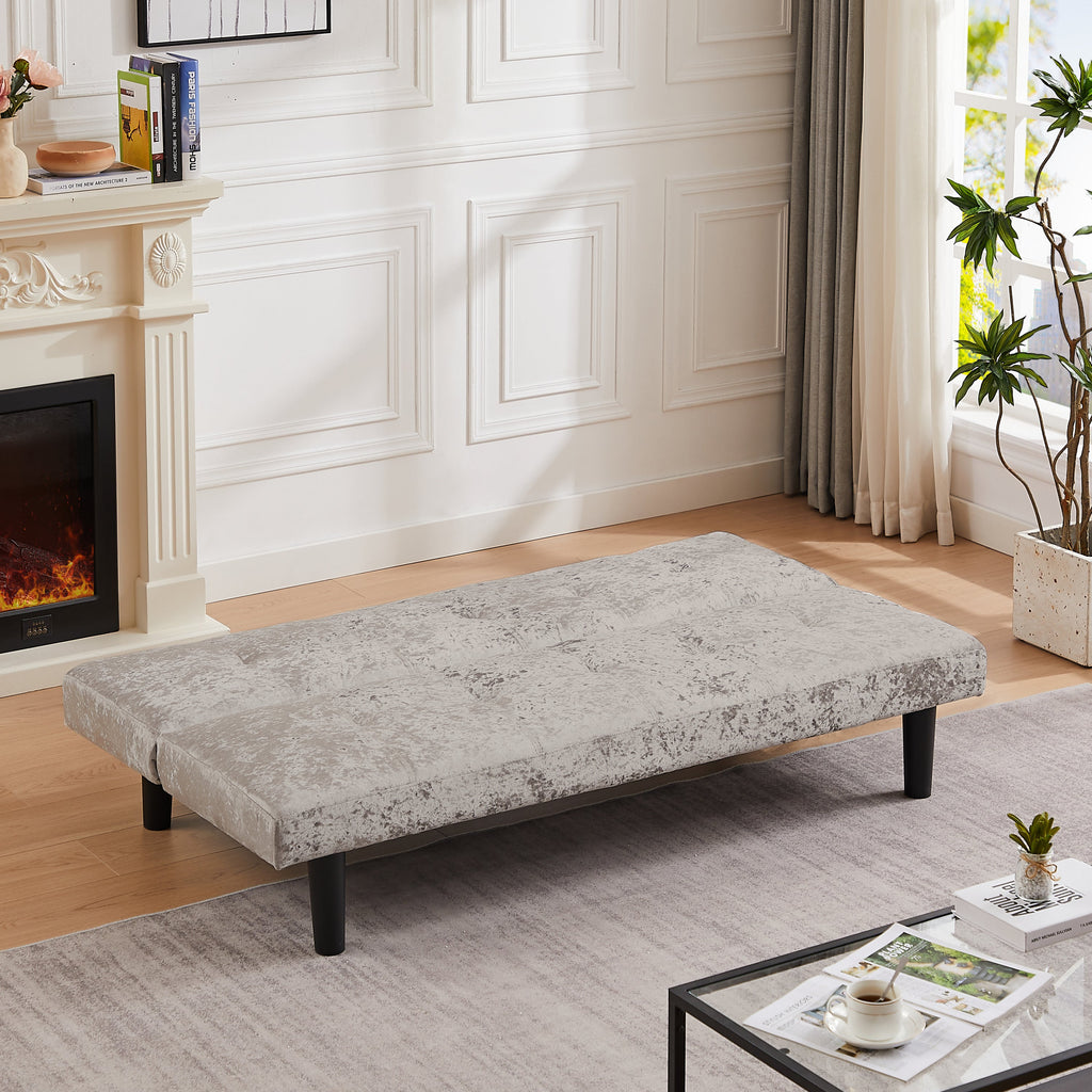 Silver Convertible Sofa Bed Z17703