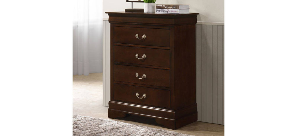 Cappuccino 4 Drawer Chest T5954