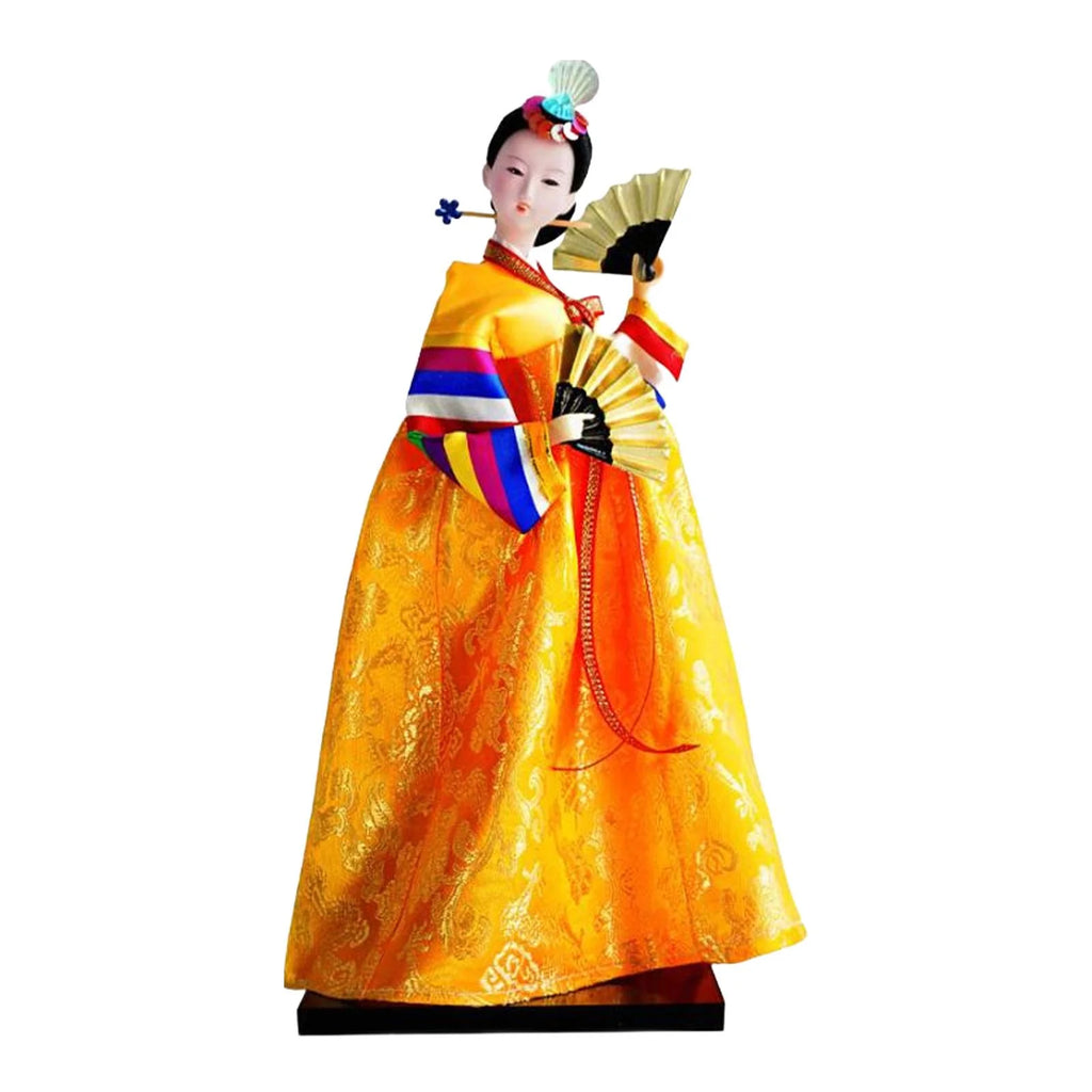 Geisha Kimono Figurine Korean Hanbok Doll Antique Asian Vintage Doll T14785
