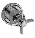 Polished Nickel Stop/Volume Control Valve Trim Plate with Cross Handle C80779