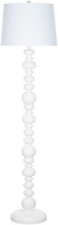 Glossy White Wood-Look Floor Lamp G633171