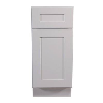 White 1-Door 1-Drawer Base Cabinet P2129