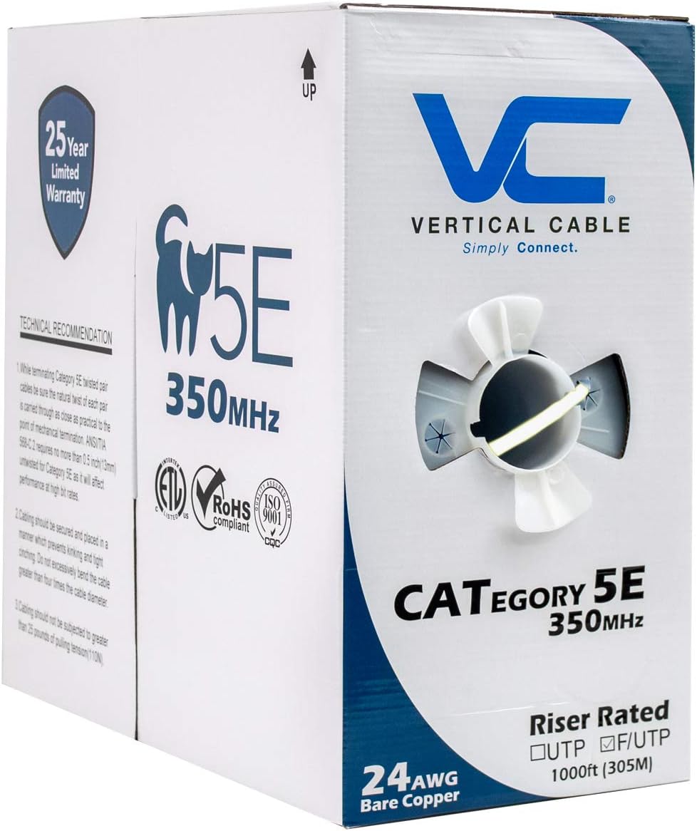 Green Shielded 24AWG Solid Bare Copper Bulk Ethernet Cable G457665