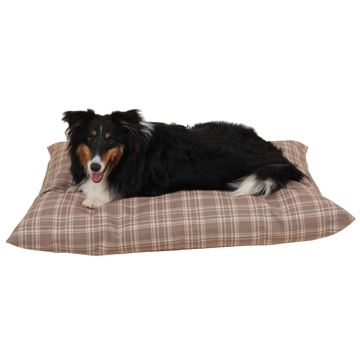 Large Blue Plaid Indoor/Outdoor Pet Bed I16016