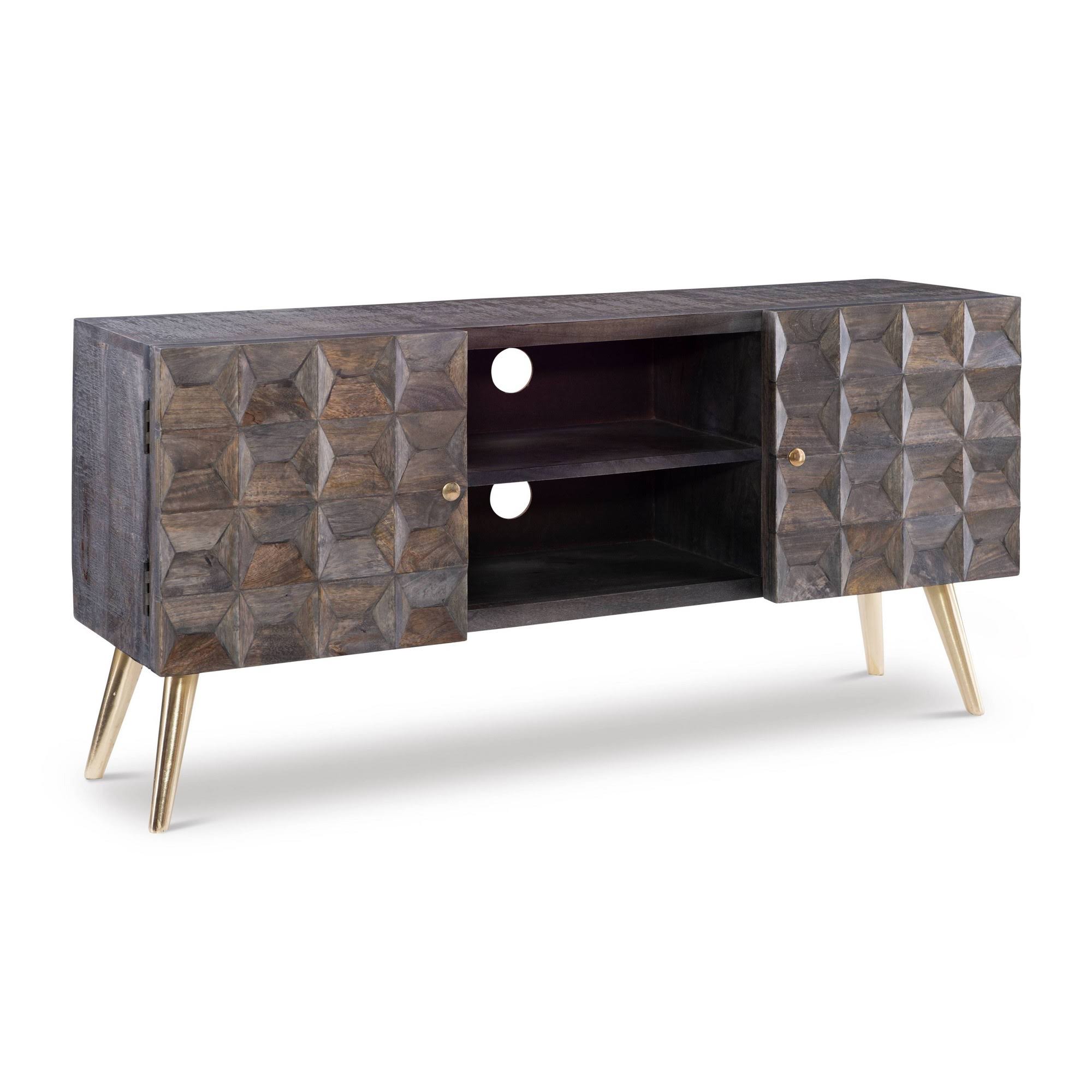 Brown Media Cabinet W635