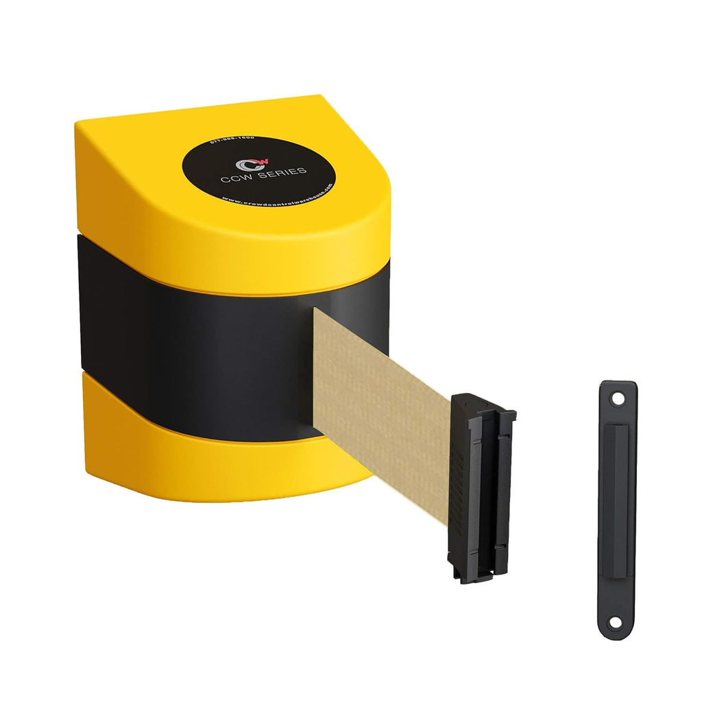 Wall Mounted Retractable Belt Barrier with Black ABS Case W7719