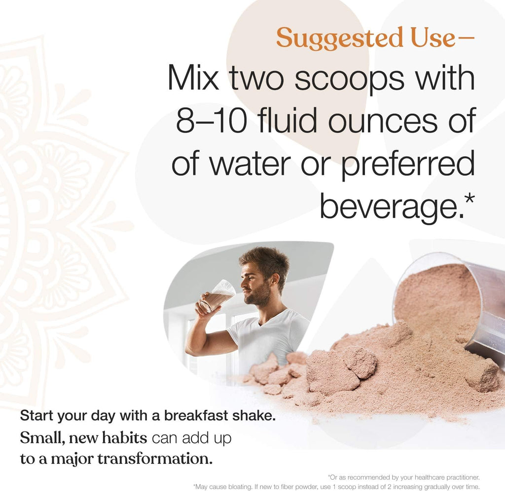 Chocolate Plant Based Protein Meal Replacement Shake, 20 Servings, 33.3oz, Pack of 2 O4664