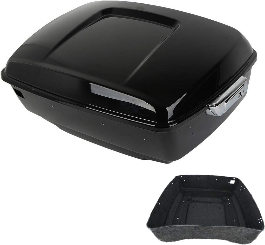 King Tour Pack Trunk with Carpet Liner Chrome Latch E34041