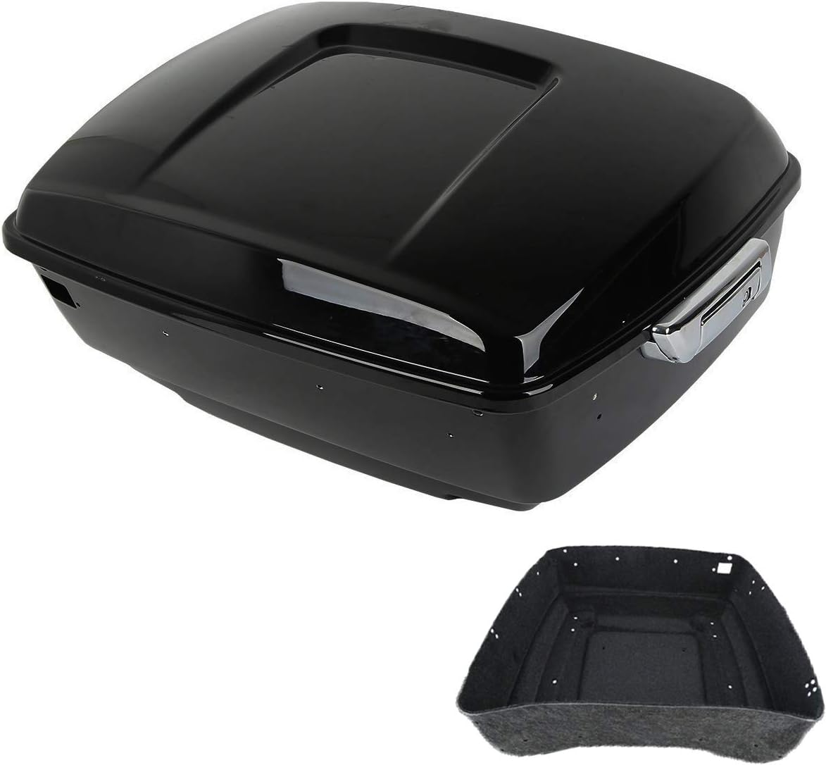 King Tour Pack Trunk with Carpet Liner Chrome Latch E34041