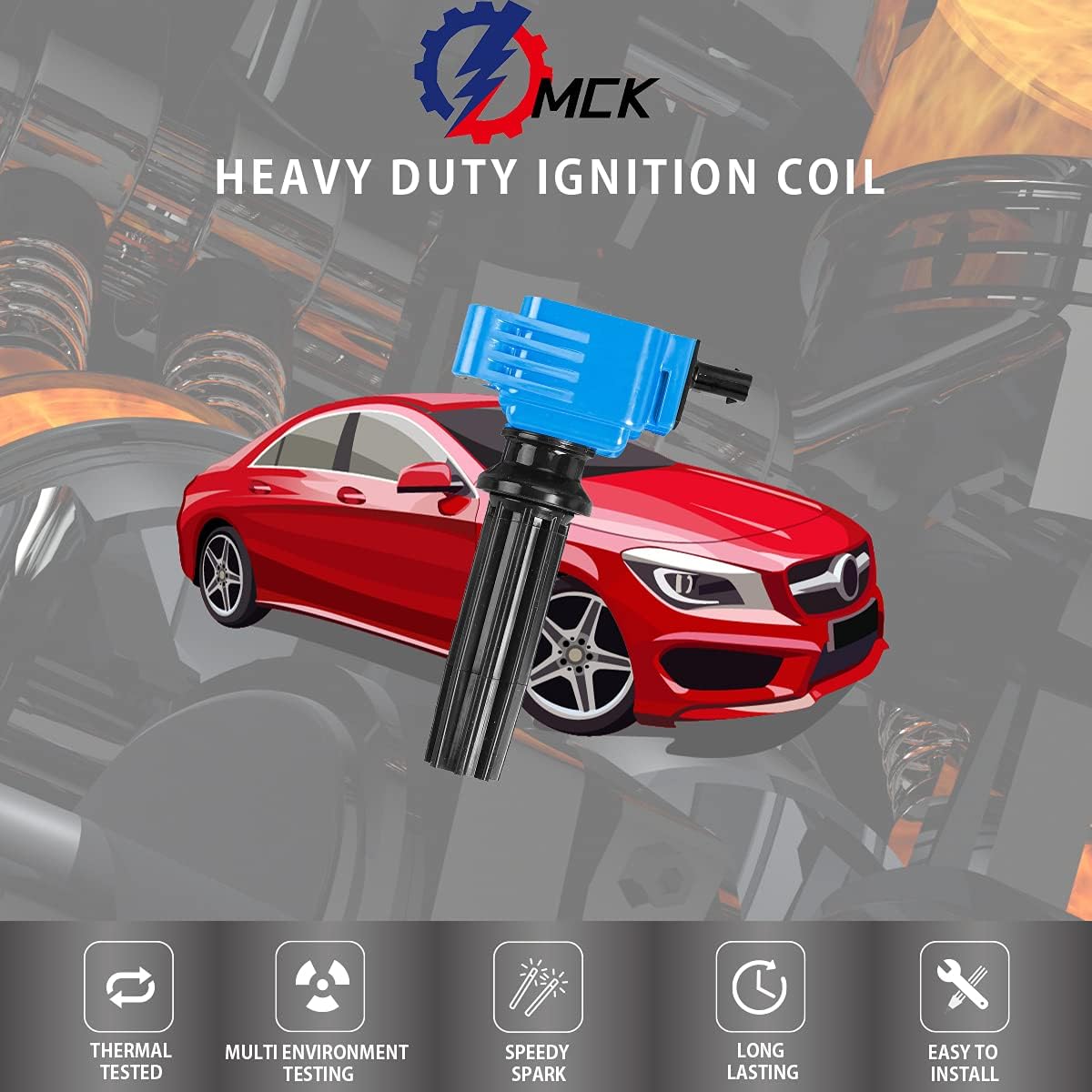 4pcs Ignition Coil Pack Compatible With Lincoln Ford 2012-2019 2.3L 2.0L 1.2L E848