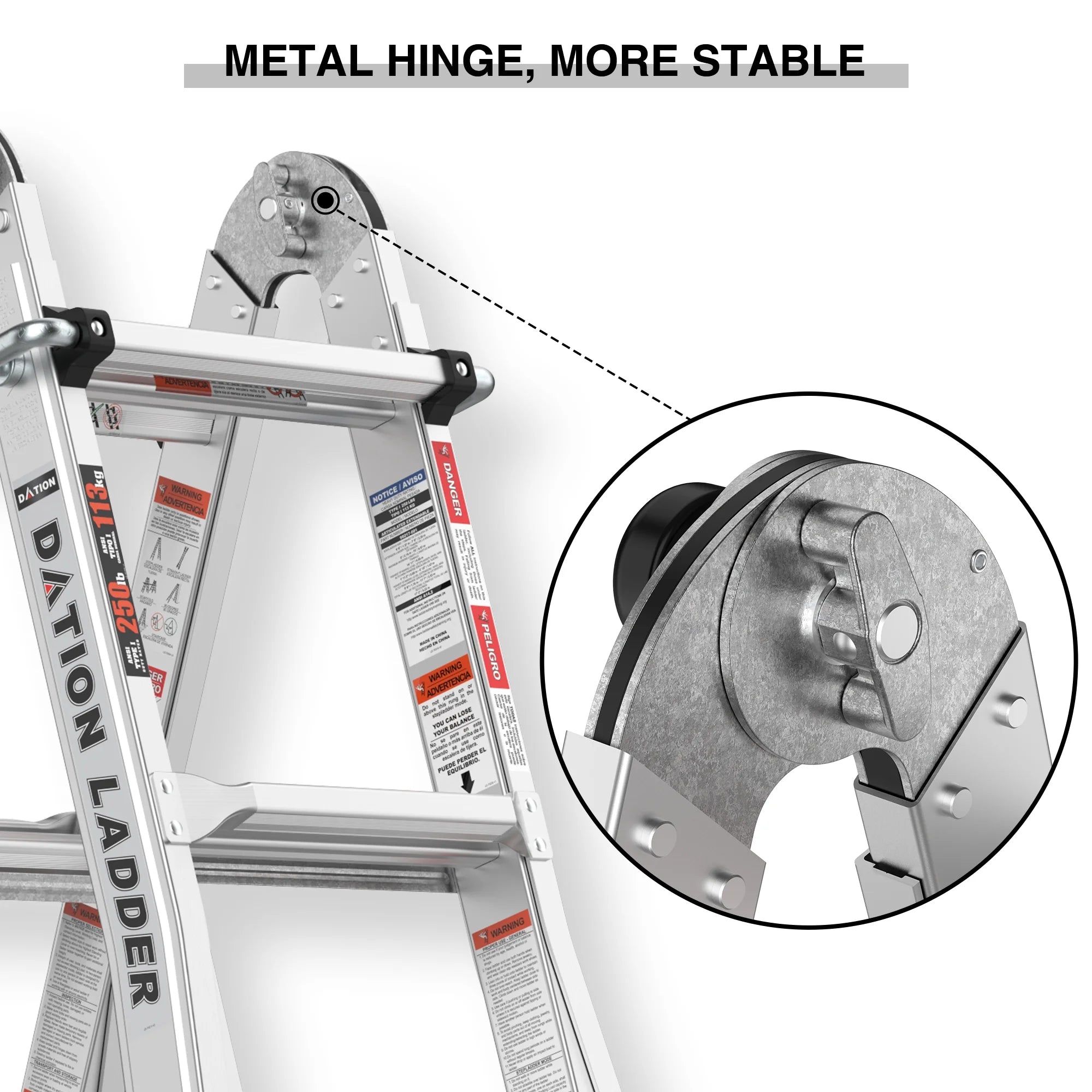 17ft Multi-position Aluminum Folding Ladder F23886