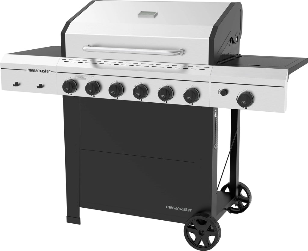 6-Burner Propane Gas Grill With Side Burner W143
