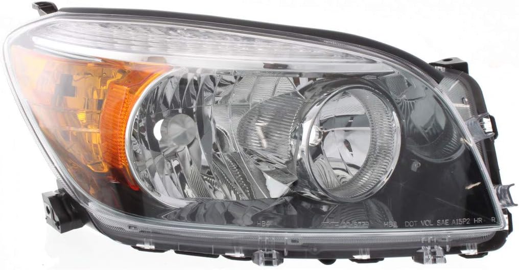 2006 2008 TOYOTA RAV4 Head Light Assembly Passenger Side Black Housing P5338