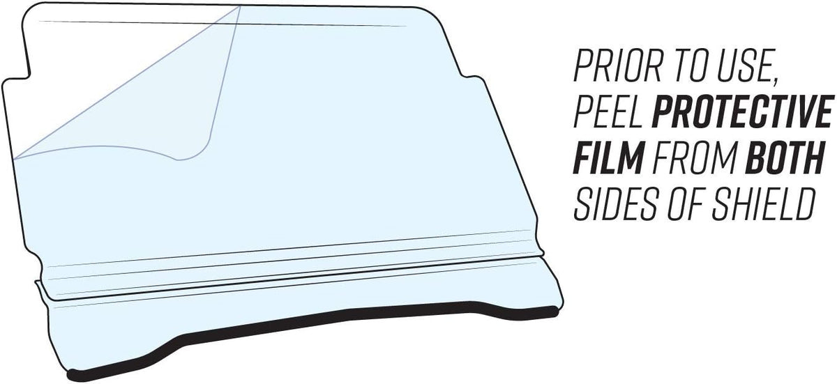 Scratch Resistant Flip Windshield for Honda Pioneer 700 / 700-4 I75357