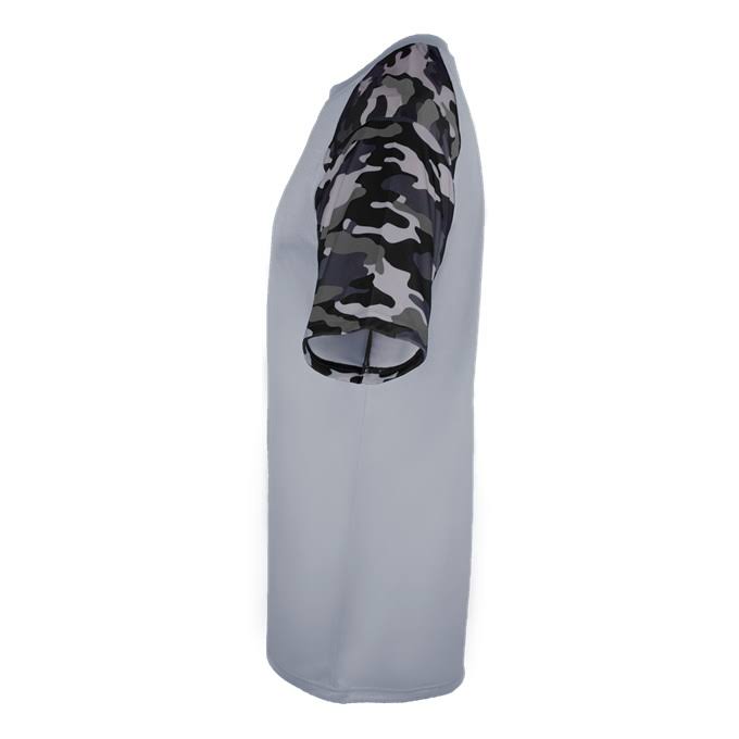 Silver-BlackCamo Camo Sport Youth Tee O65743
