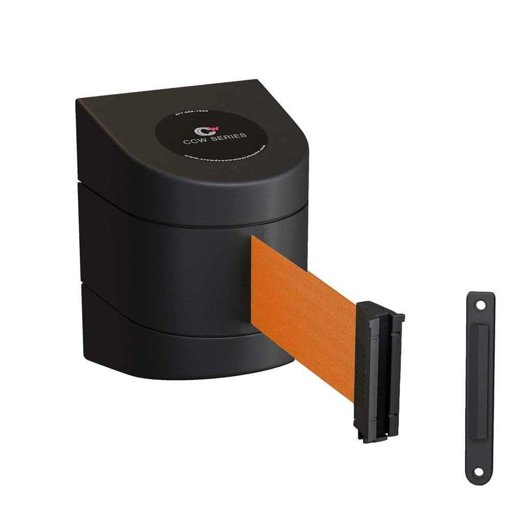 Wall Mounted Retractable Belt Barrier with Black ABS Case W7719