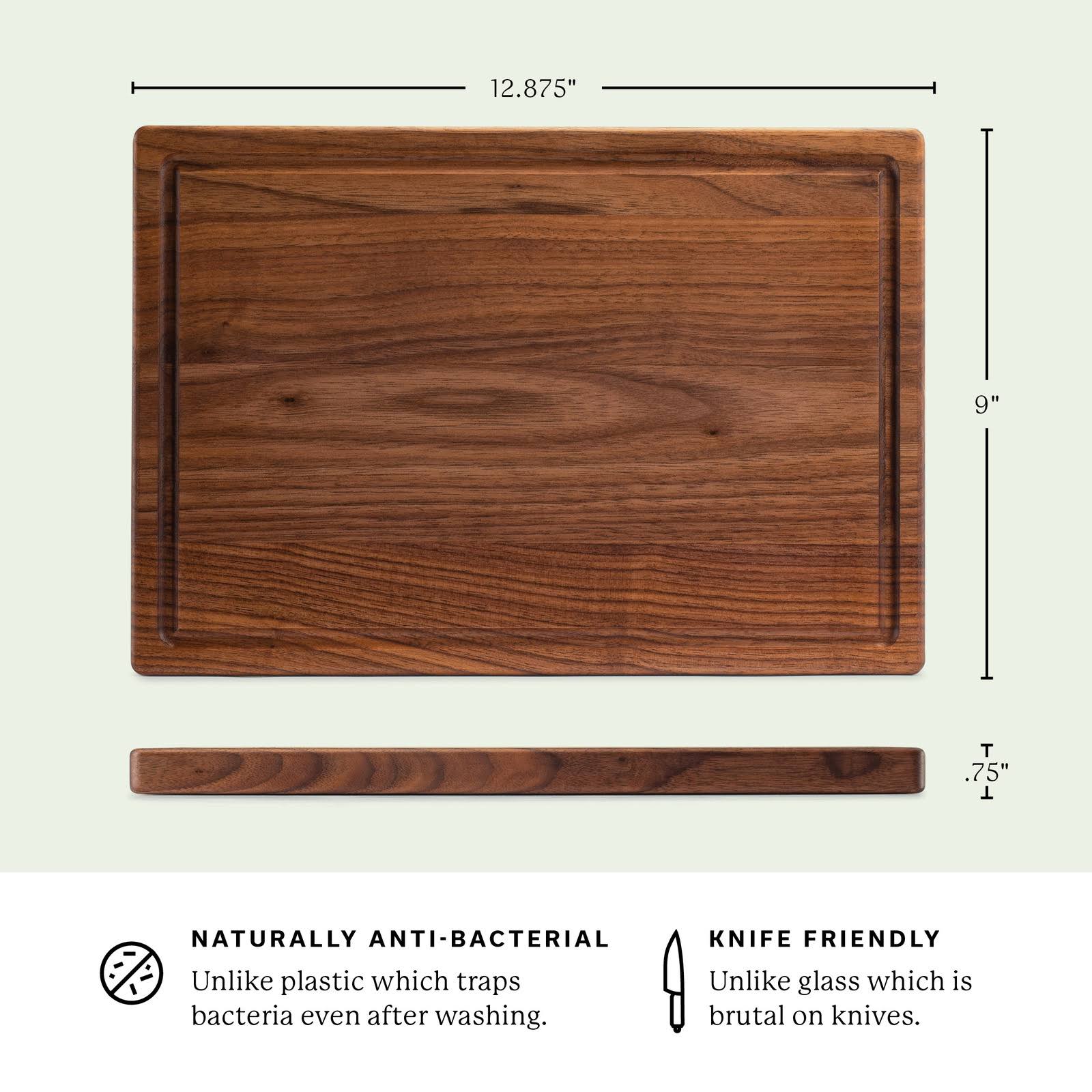 Walnut Wood Cutting Board with Juice Groove J2344