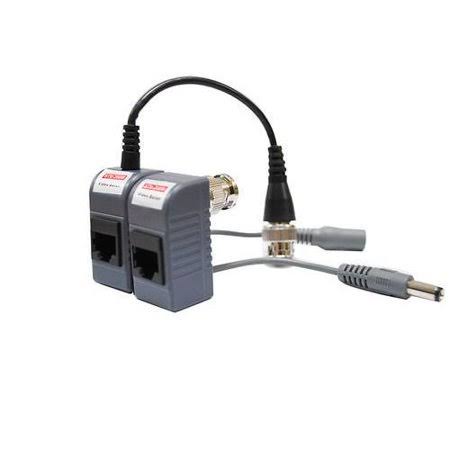 50 Pairs (100 Pcs) CCTV Video Power Balun BNC to Cat5 Cat6 UTP RG45 Data Cable T481