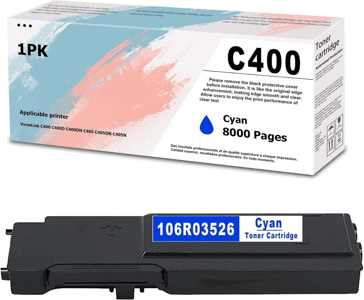 Cyan Toner Cartridge for Xerox C400 C405 Printer W472