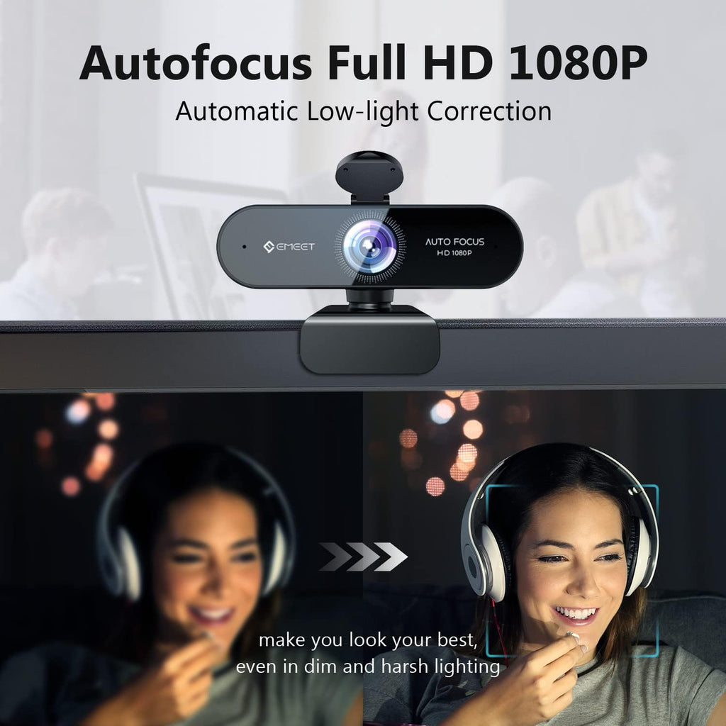1080P Webcam with Microphone and Privacy Cover S271