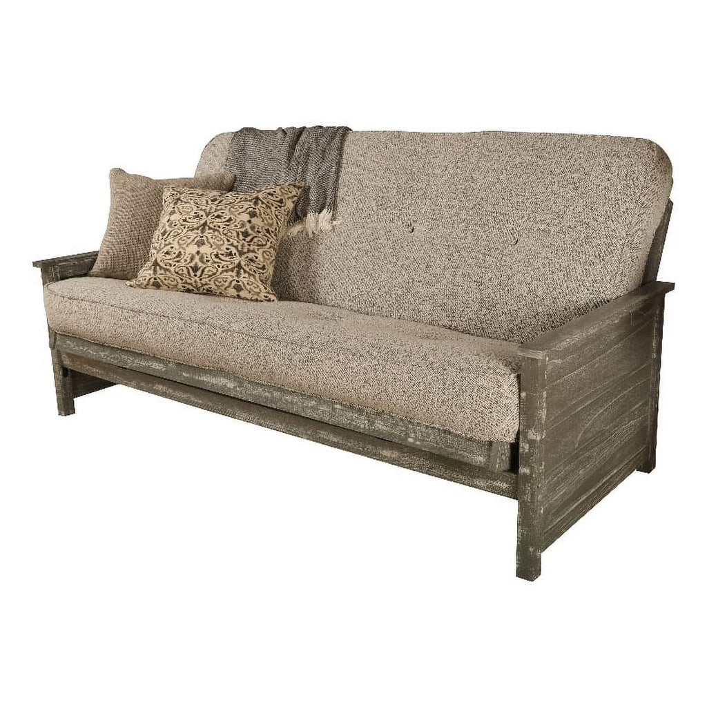 Coil Hinged Full-size Futon Mattress in Gray A534275