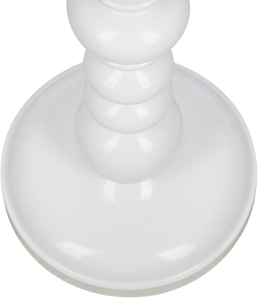 Glossy White Wood-Look Floor Lamp G633171