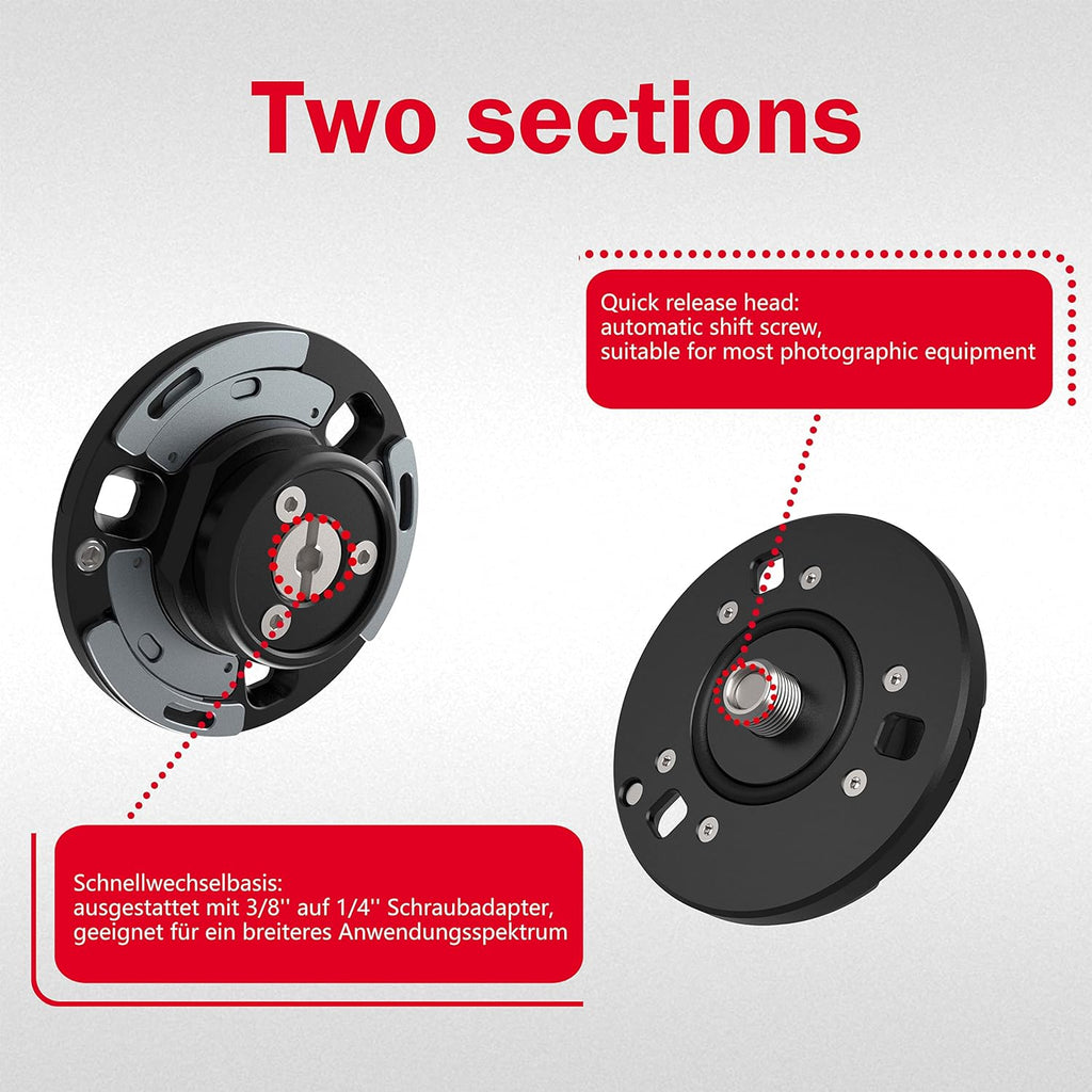 Quick Release Plate with 1/4" 3/8" Screw, Pack of 2 T164960