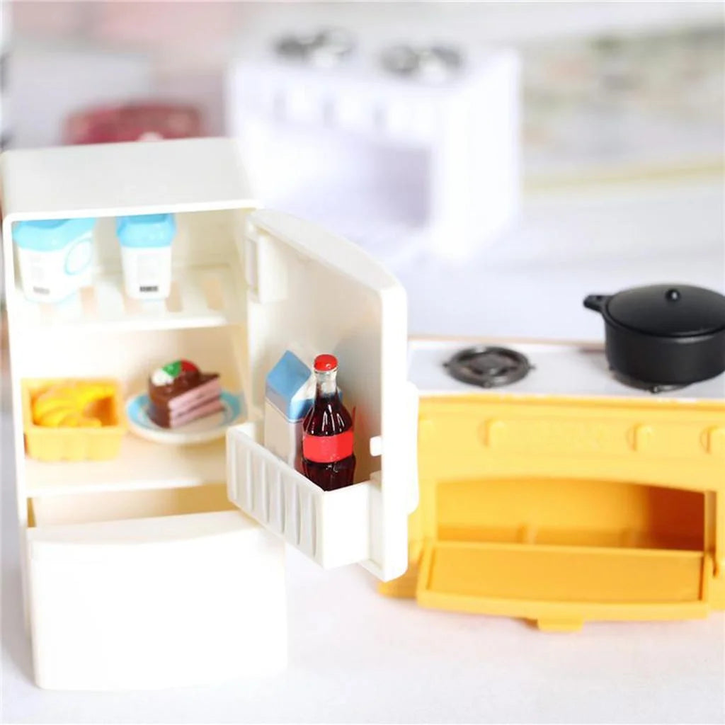Refrigerator Dollhouse Furniture Decor Toys Y276