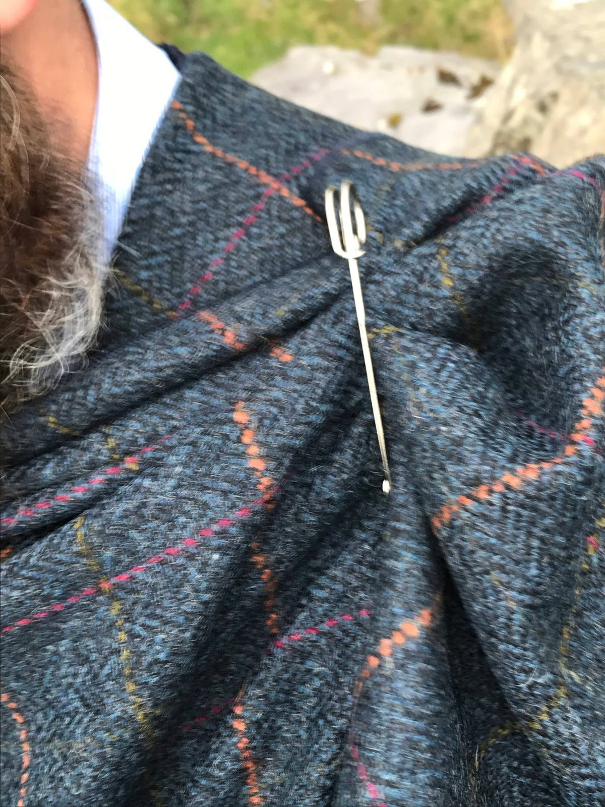 100% Wool Handmade Ruana U7557