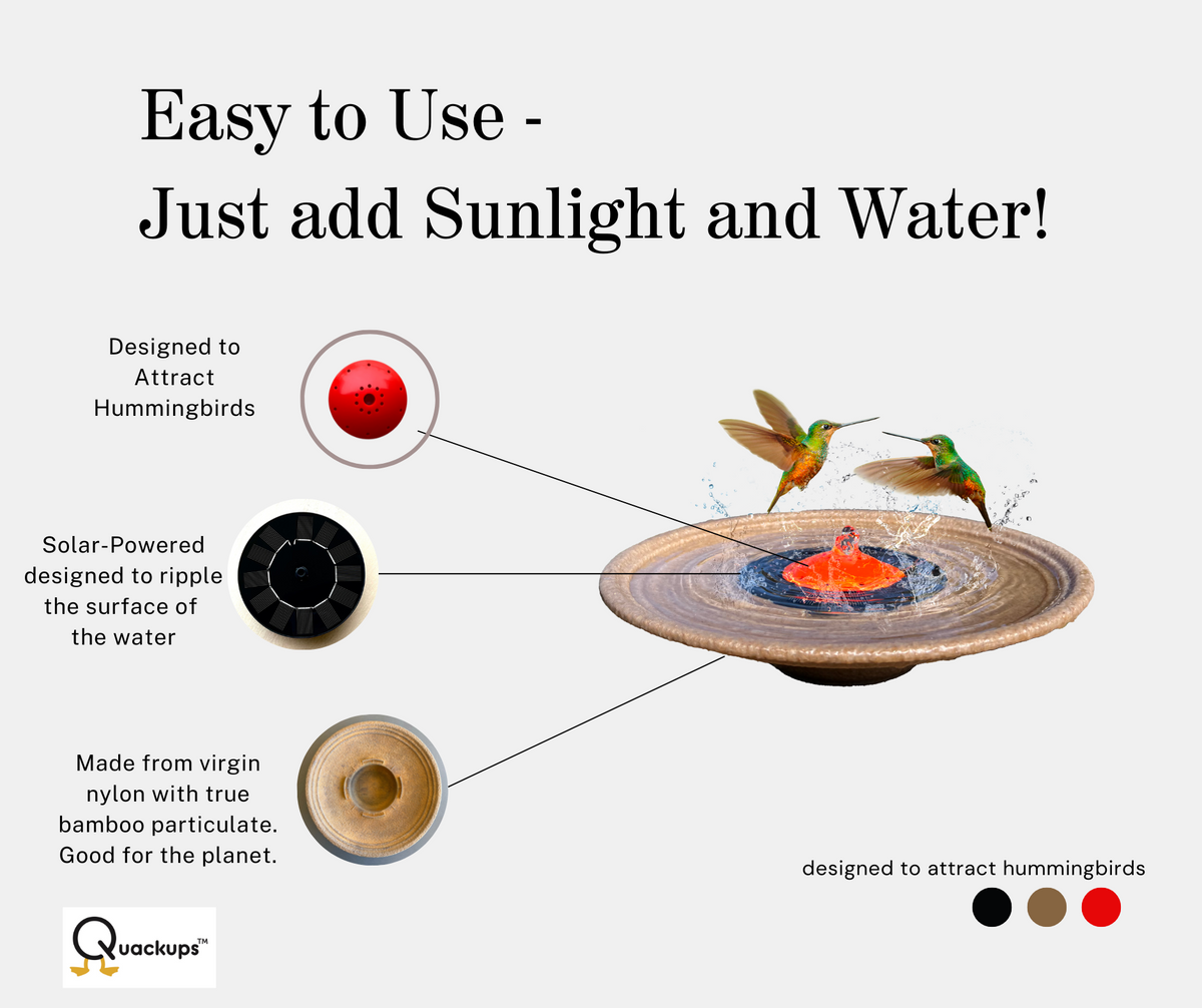Solar Bubbler Fountain Birdbath Fountain N775487