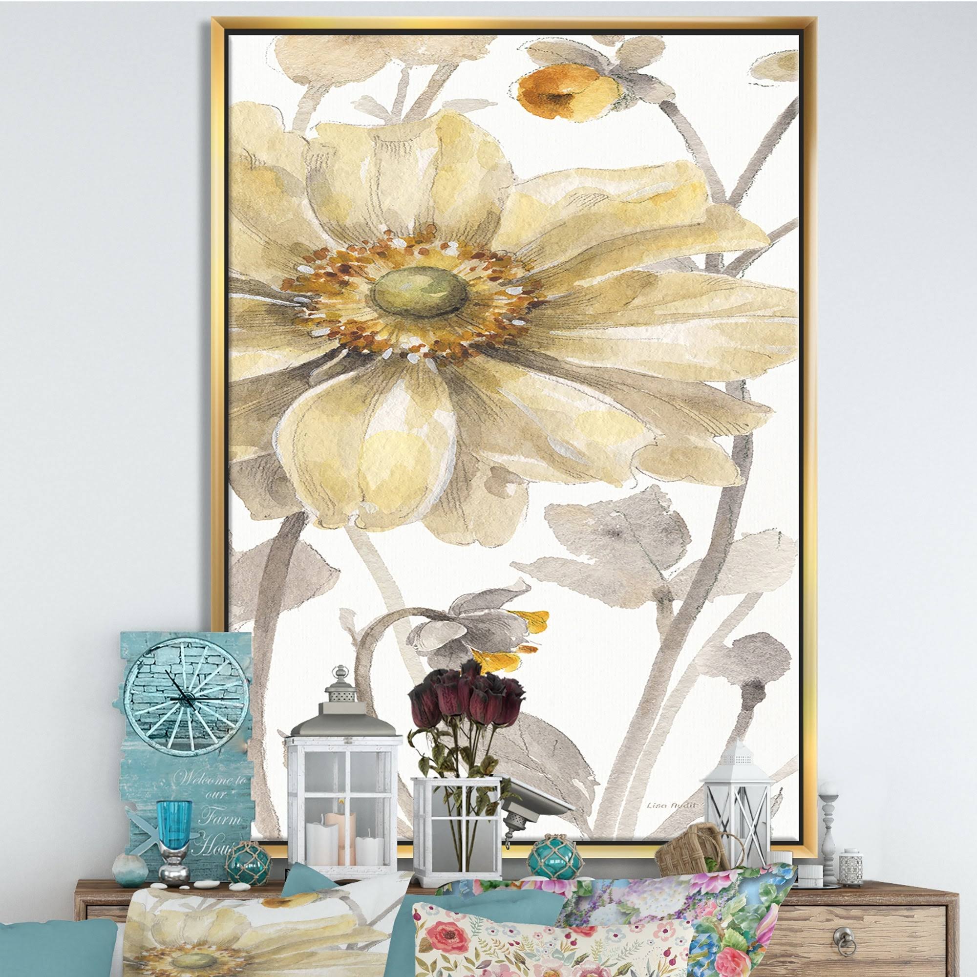 Orange Framed Canvas V78830
