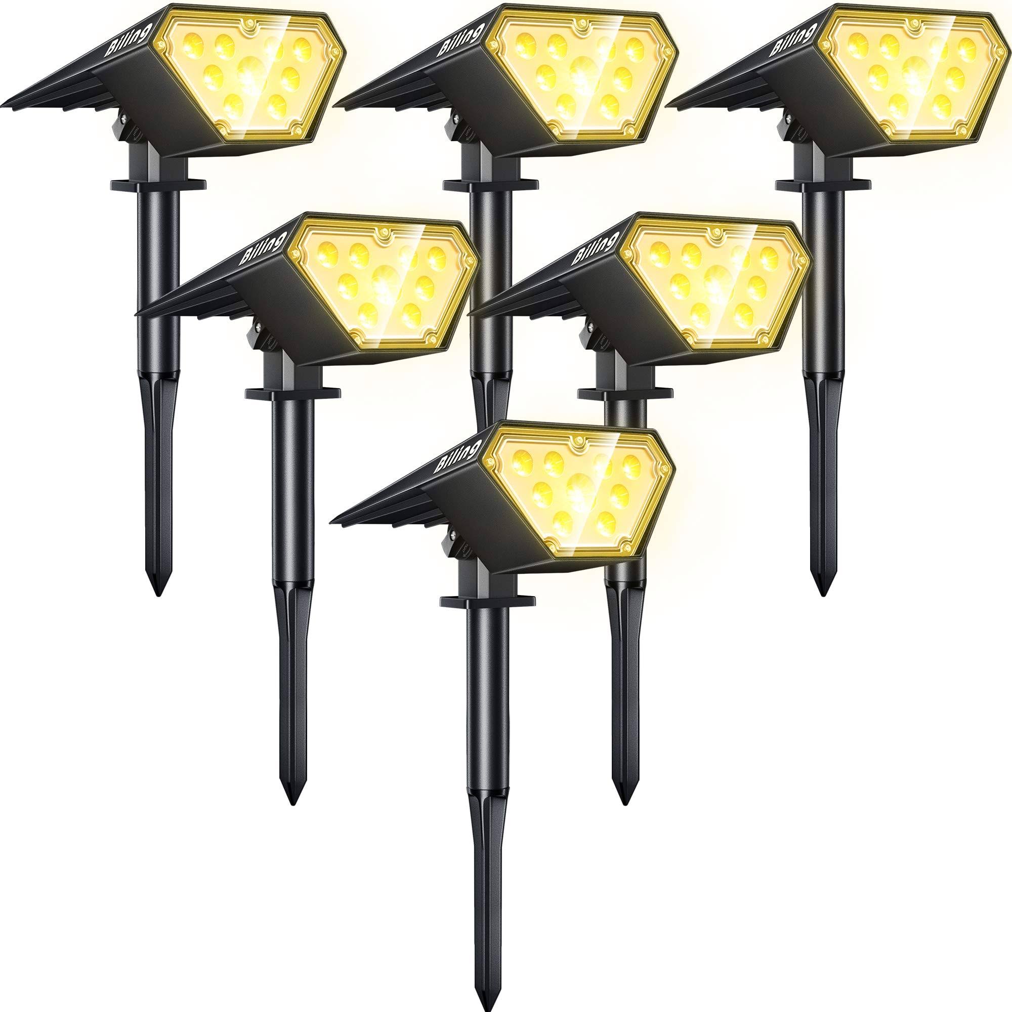 Solar Spotlights 12 LED IP67 Waterproof Adjustable Wall Lights K85138