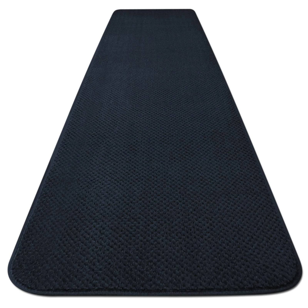 Navy Blue Skid-Resistant Carpet Runner Q392