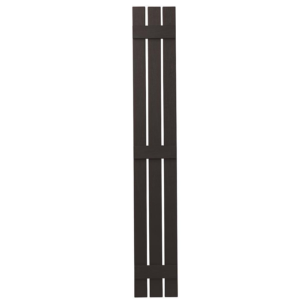 Brown 71x22 H x 12x22 W Board and Batten Shutter D3977
