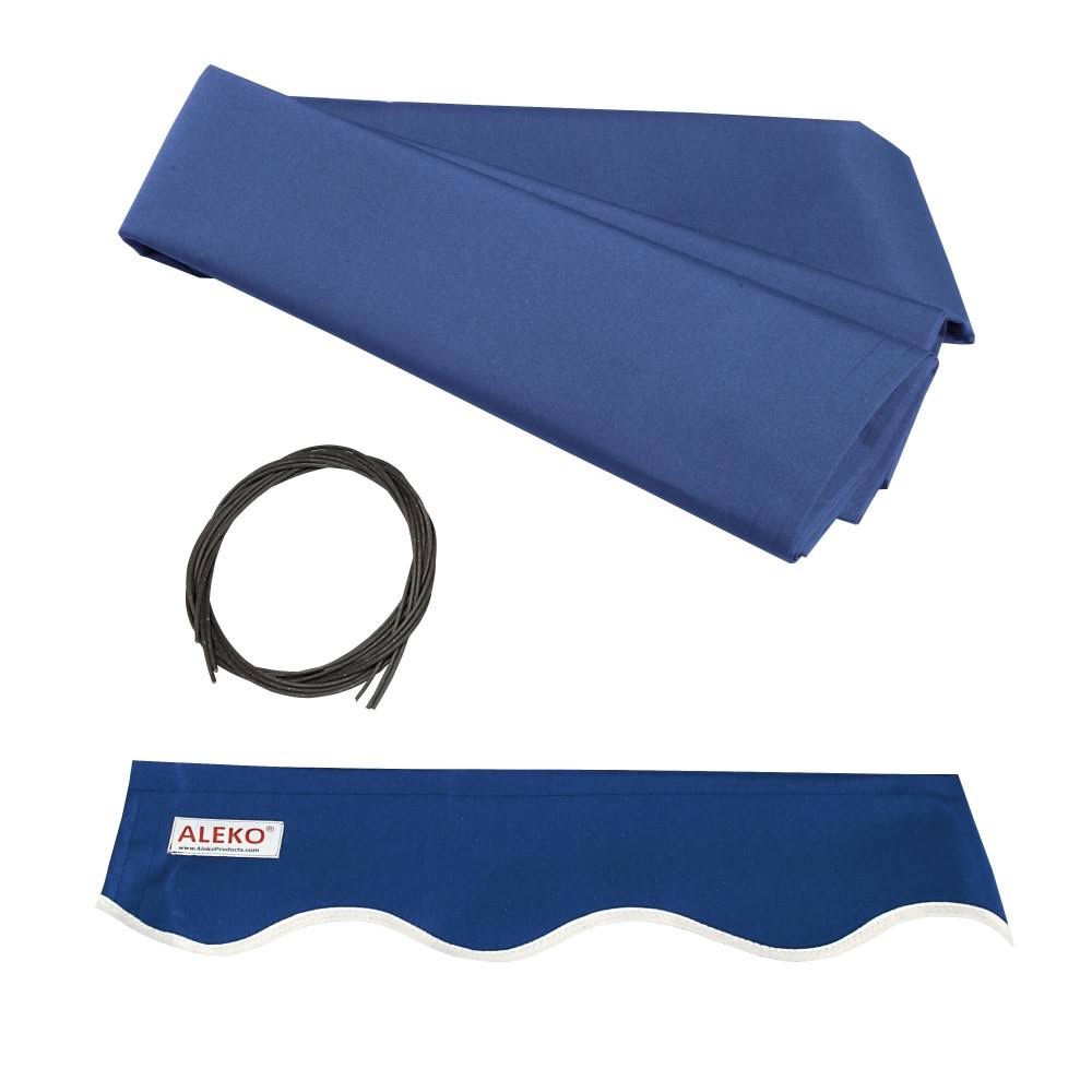 Retractable Motorized Patio Awning Blue 13 x 10 Feet Q601