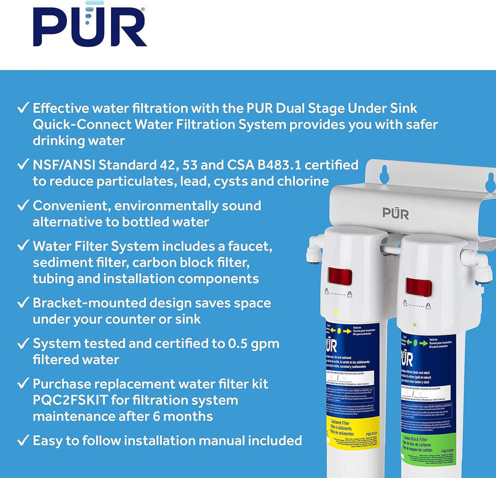 White DualStage H2O Filtration System O1462