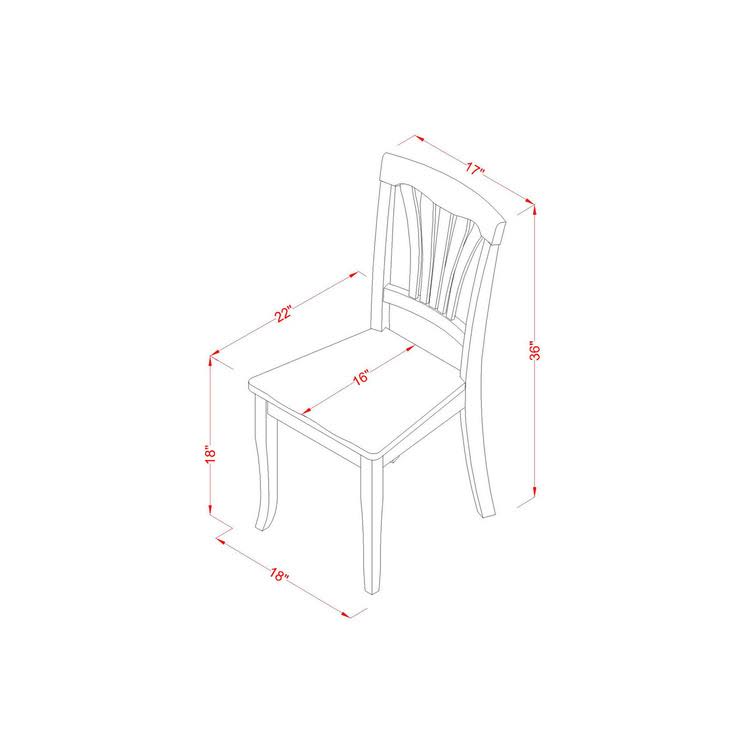 3PC Round 36 inch Table and 2 Chairs N810
