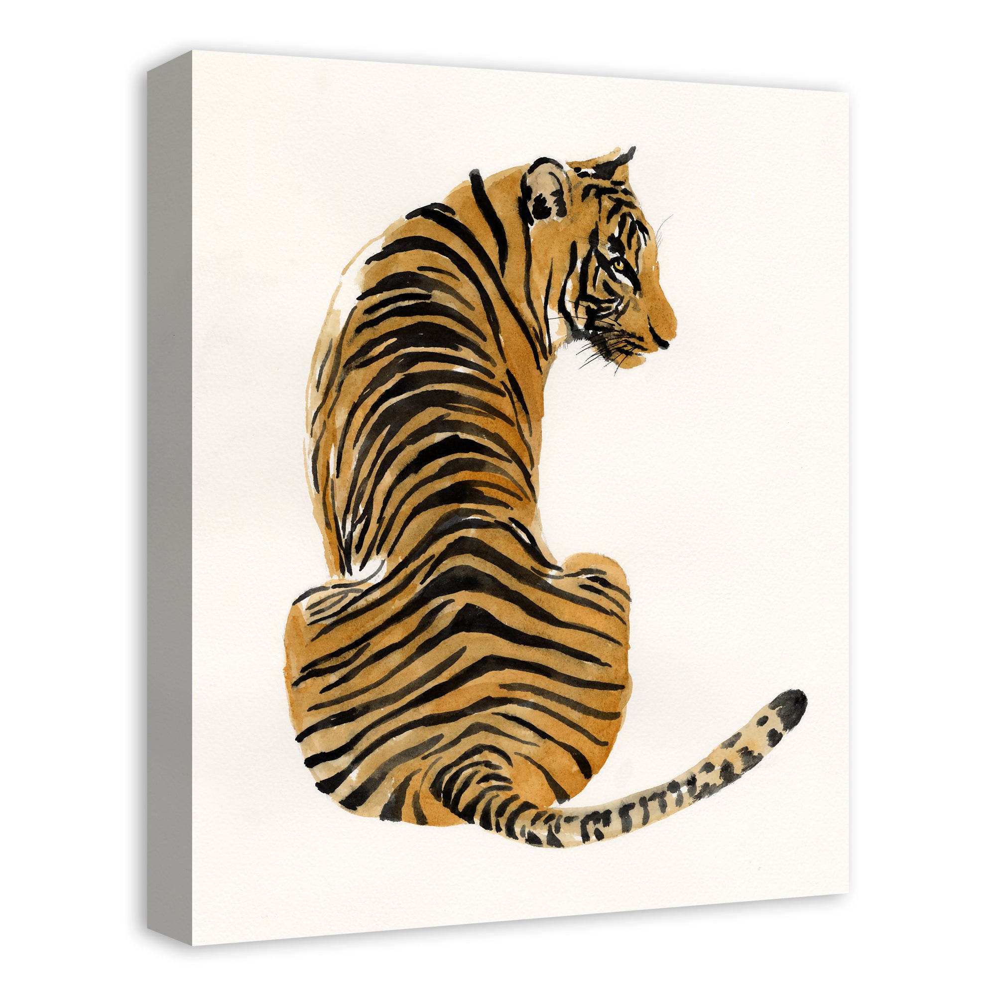 Watercolor Tiger 16x20 Canvas Wall Art L531544
