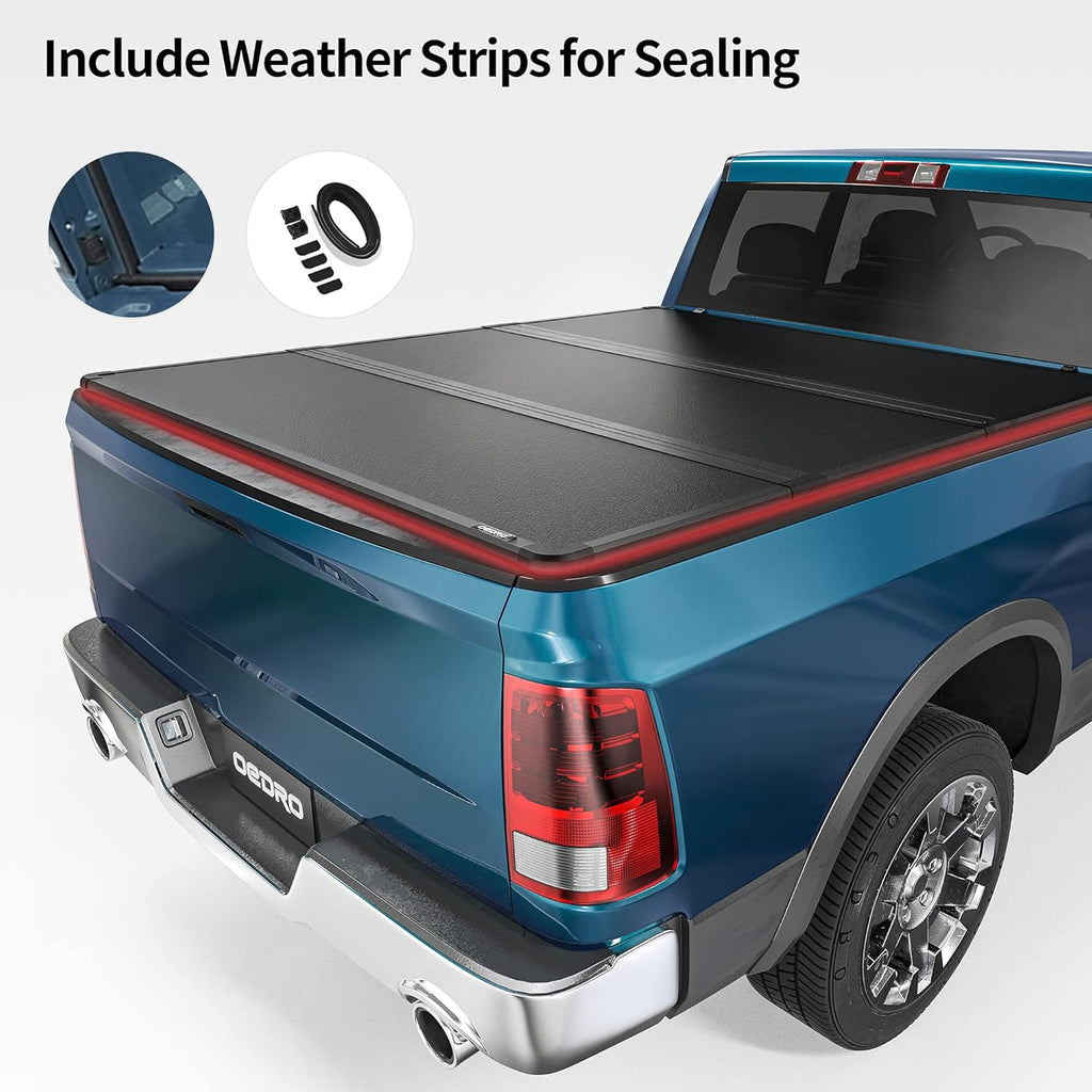 Hard Tri-fold Truck Bed Tonneau Cover for 6.4 ft Bed O353350