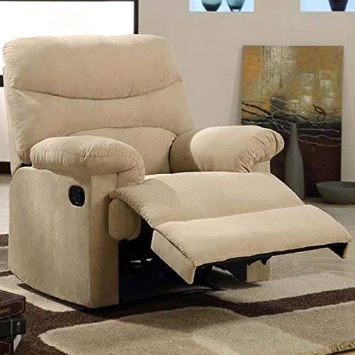Beige Microfiber Recliner M527
