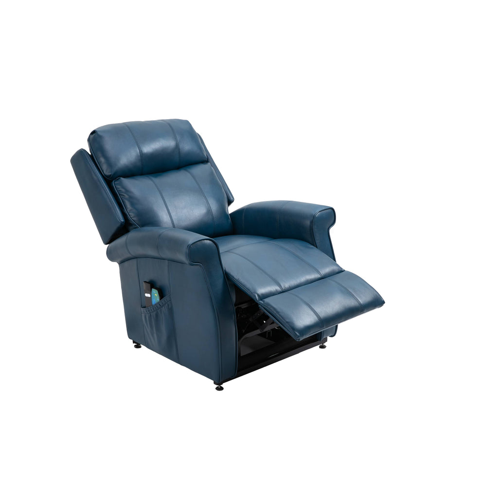Black Faux Leather Power Lift Recliner Chair L642688