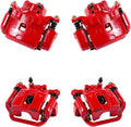 Red Powder Coated Caliper Assembly Set Kit I5031