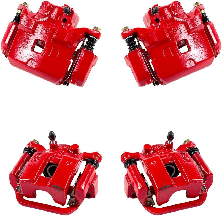 Red Powder Coated Caliper Assembly Set Kit I5031