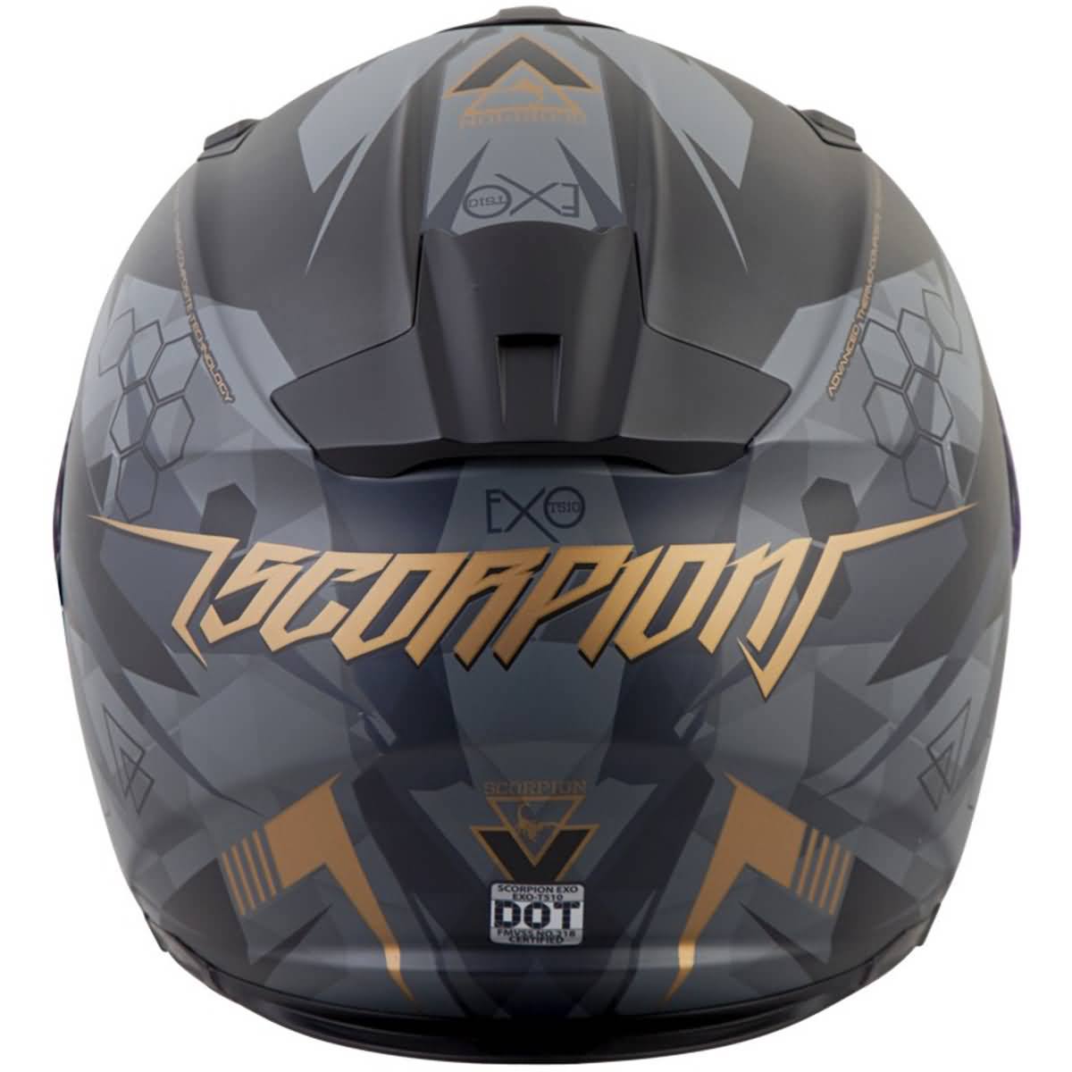 Full-Face Helmet Black/Gold Q4064