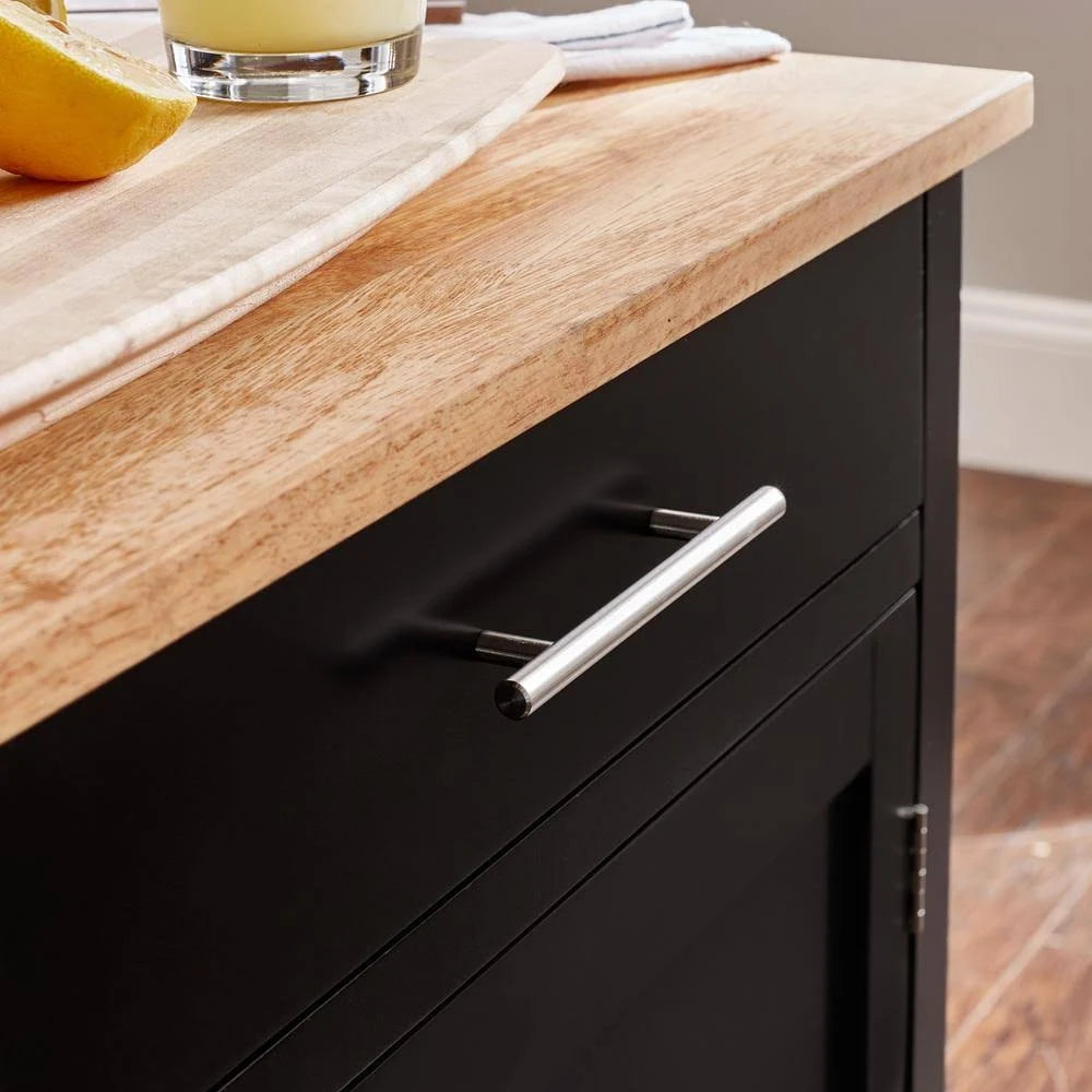 Black Single Kitchen Cart V927980
