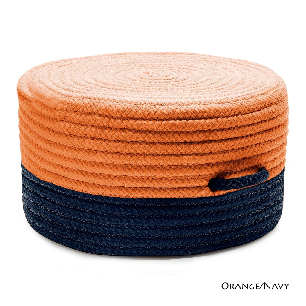 Gray & Pink Pouf S103426