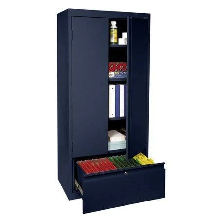 Navy Blue 2 Door Storage Cabinet O375