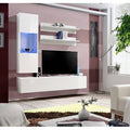 White Floating Entertainment Center N3768