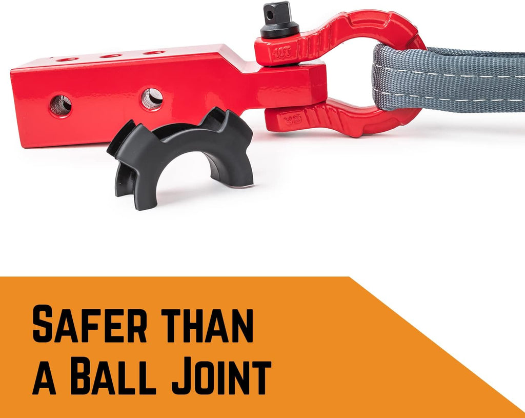 Red Pack of 2 Heavy Duty Steel Hitch Receiver C788696