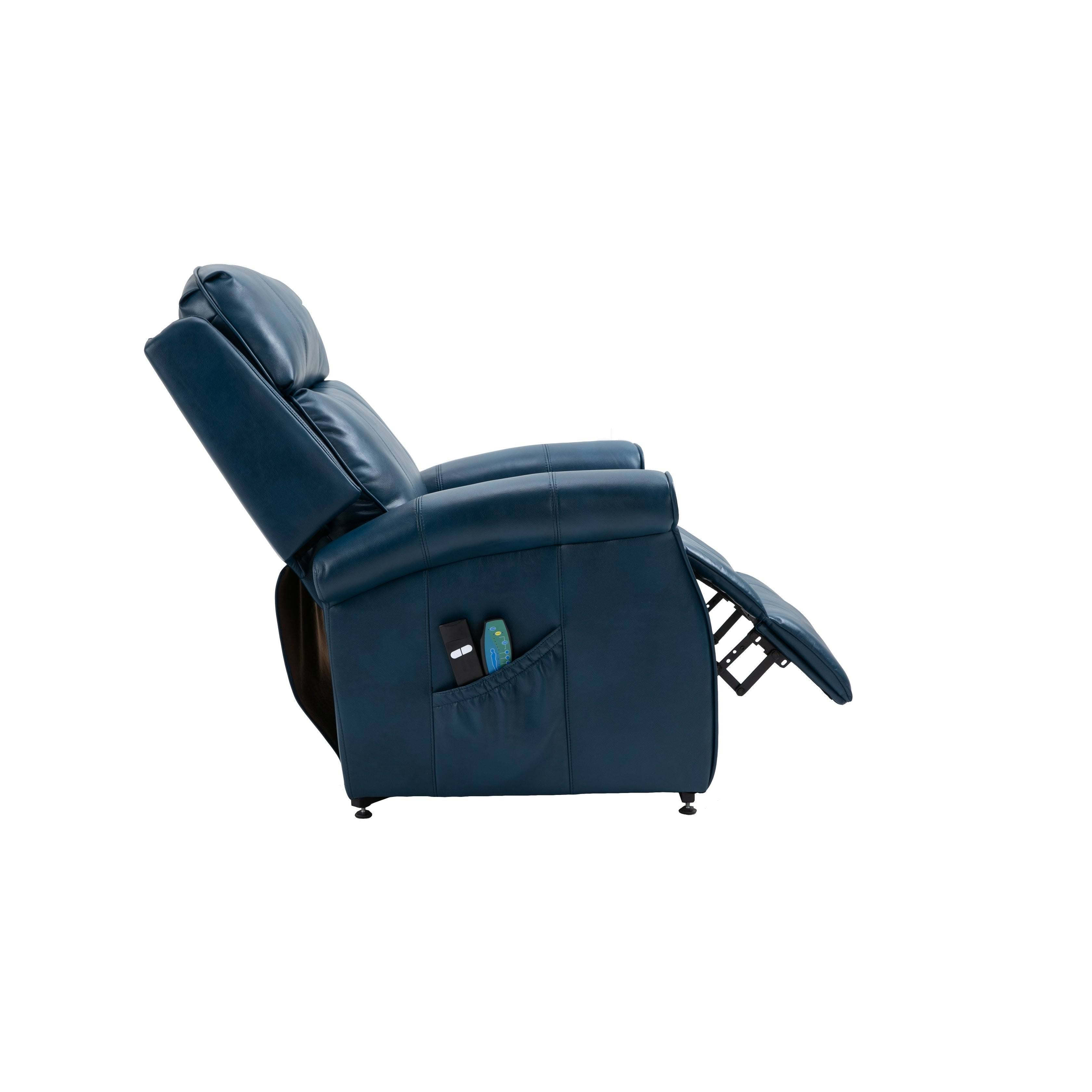 Black Faux Leather Power Lift Recliner Chair L642688